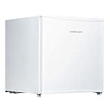 Cookology MFZ32WH 32 Litre Capacity Small Table Top Mini Freezer, with Adjustable Temperature control and Legs, Removable Wire Shelf and a 4 Star Freezer Rating - In White