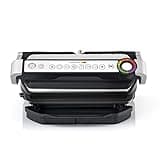 Tefal OptiGrill+ GC713D40 Intelligent Health Grill, 6 Automatic Settings, Stainless Steel, 2000W, 4-6 Portions, 14.57 x 14.17 x 6.5 cm