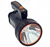 Ambertech 7000 Lumens Super Bright Rechargeable LED Torch with Sharp Edges to Prevent Insects Unisex-Youth, Black, 1