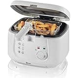 Swan SD6080N 2.5 Litre Deep Fat Fryer with Viewing Window, Easy Clean, Adjustable temperature control, 1800 W, White