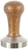 Motta 8100/M tamper, stainless steel, 58 mm, planar with brown wooden handle
