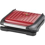 George Foreman Medium Red Steel Grill 25040