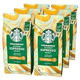 STARBUCKS Blonde Espresso Roast, Blonde Roast, Whole Bean Coffee, 200 g (Pack of 6)