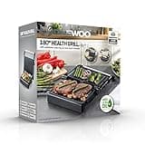 Daewoo 180° Health Grill With Cool Touch Handles, Non-Stick Plates That Are Easy To Clean, Removable Drip Tray, Power Indicator Light, Space Saving Vertical Shortage, Healthy Meal Options