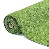 GardenKraft 26070 4m x 1m 15mm Pile High Artificial Grass/Light Green Astro Turf/High Density Fake Grass